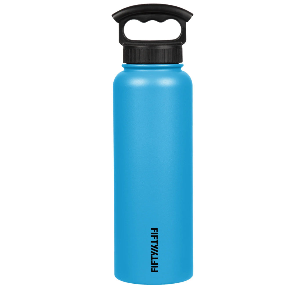 Fifty Fifty 40oz/1.1L Bottle w 3 Finger Holder Lid