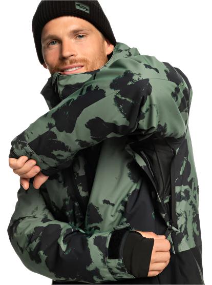 Quiksilver Mens Mission Printed Block Jacket