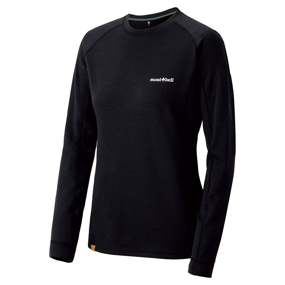 Montbell Womens Merino Wool Plus Light Long Sleeve T