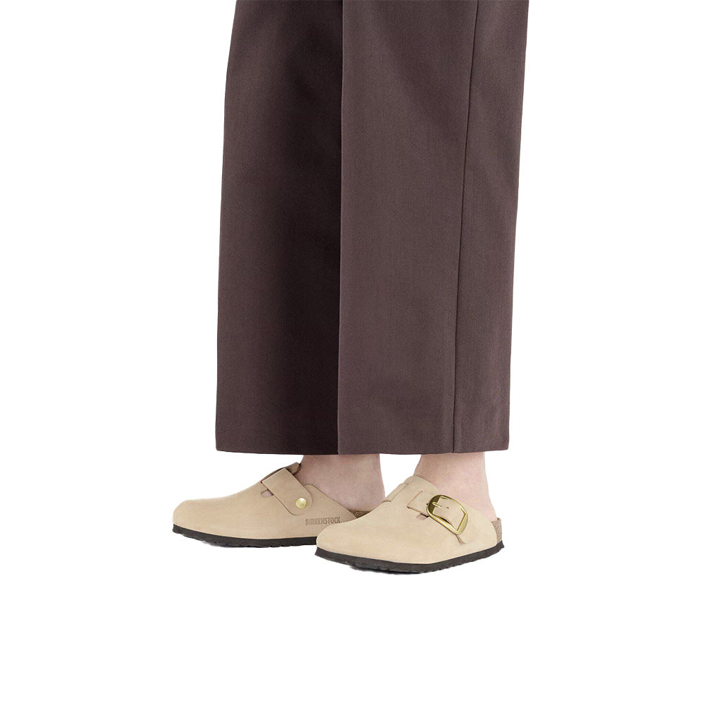 Birkenstock Boston Big Buckle Nubuck Leather