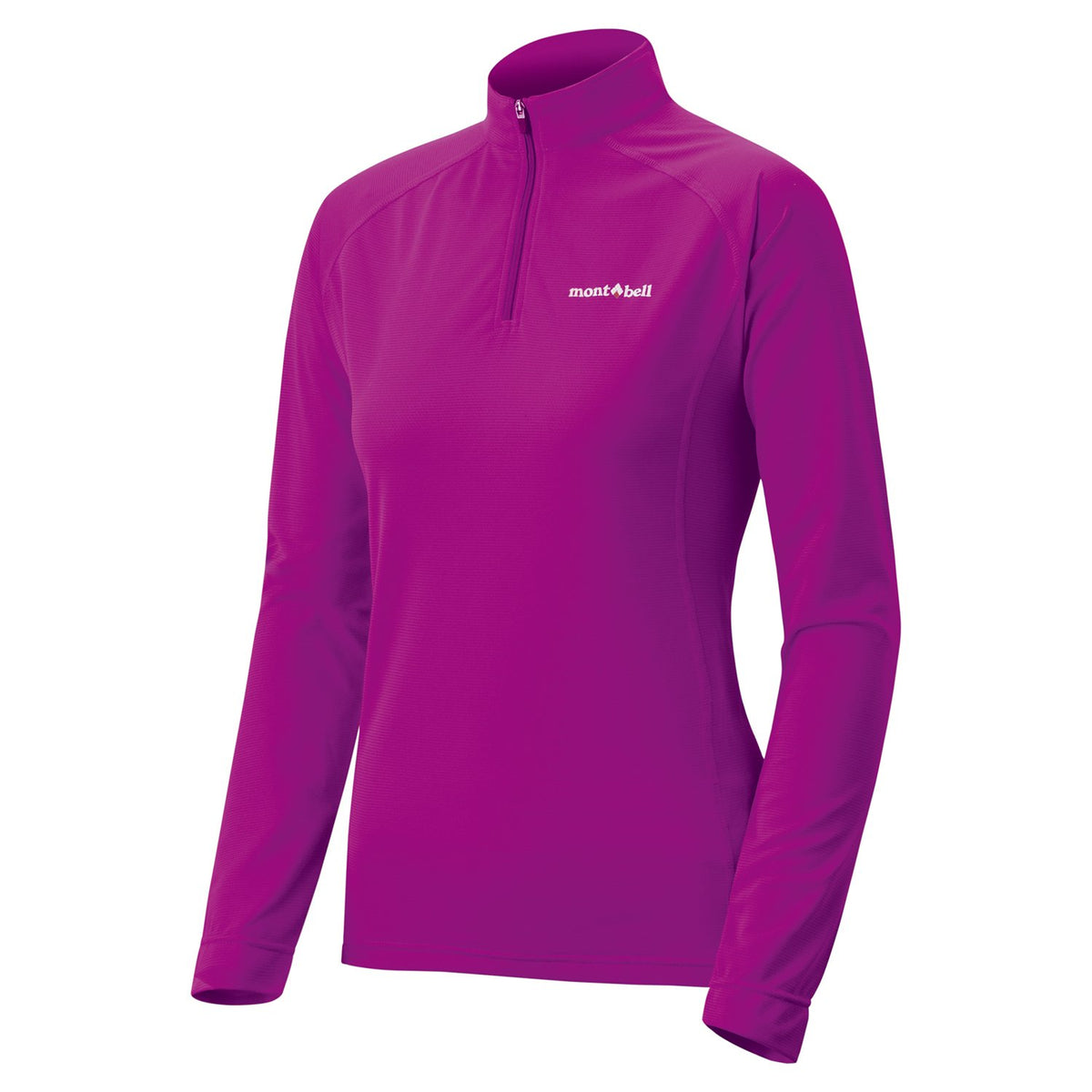 Montbell Womens Cool Long Sleeve Zip Shirt