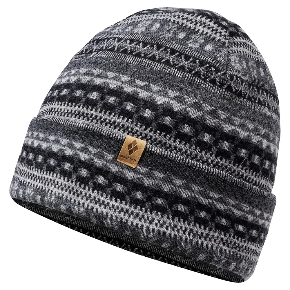 Montbell Merino Wool Jacquard Warmer Cap