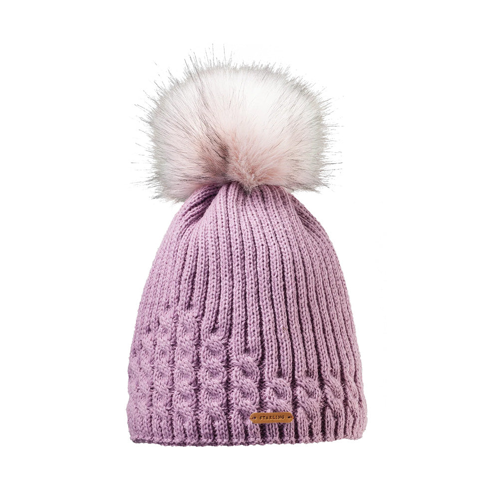 Starling Dione Real Fur Pom Beanie