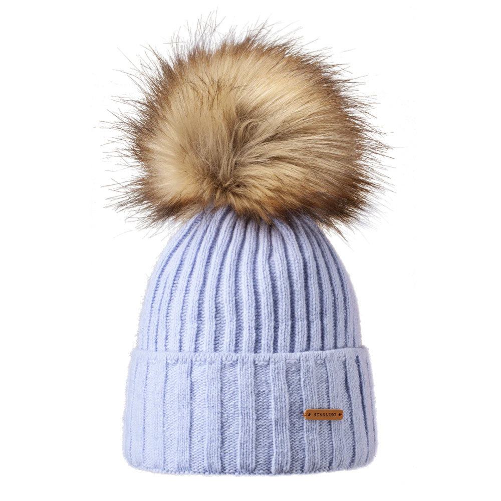 Starling Magic Real Fur Pom Beanie