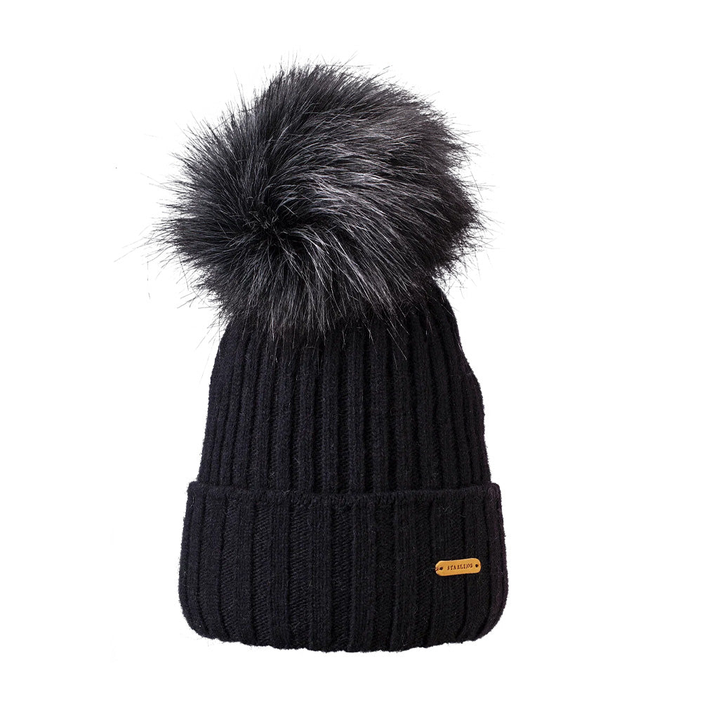 Starling Magic Real Fur Pom Beanie