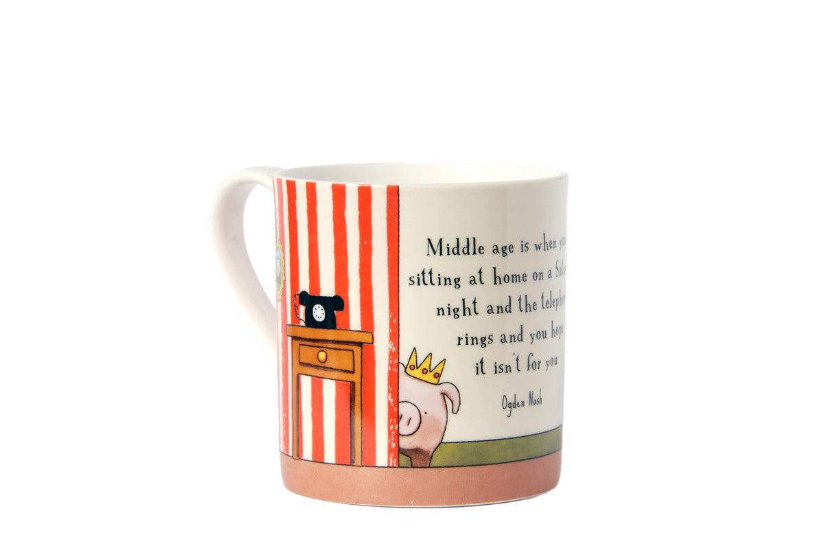 Red Tractor Bone China Cup Large