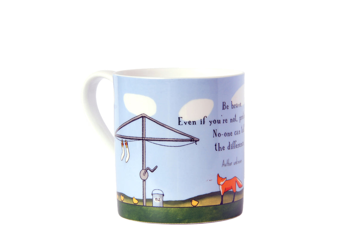 Red Tractor Bone China Cup Large