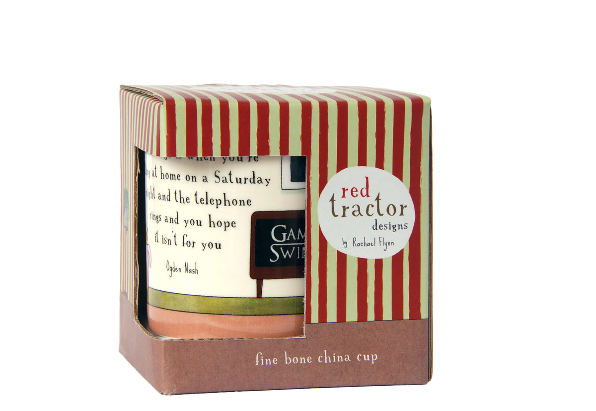 Red Tractor Bone China Cup Large