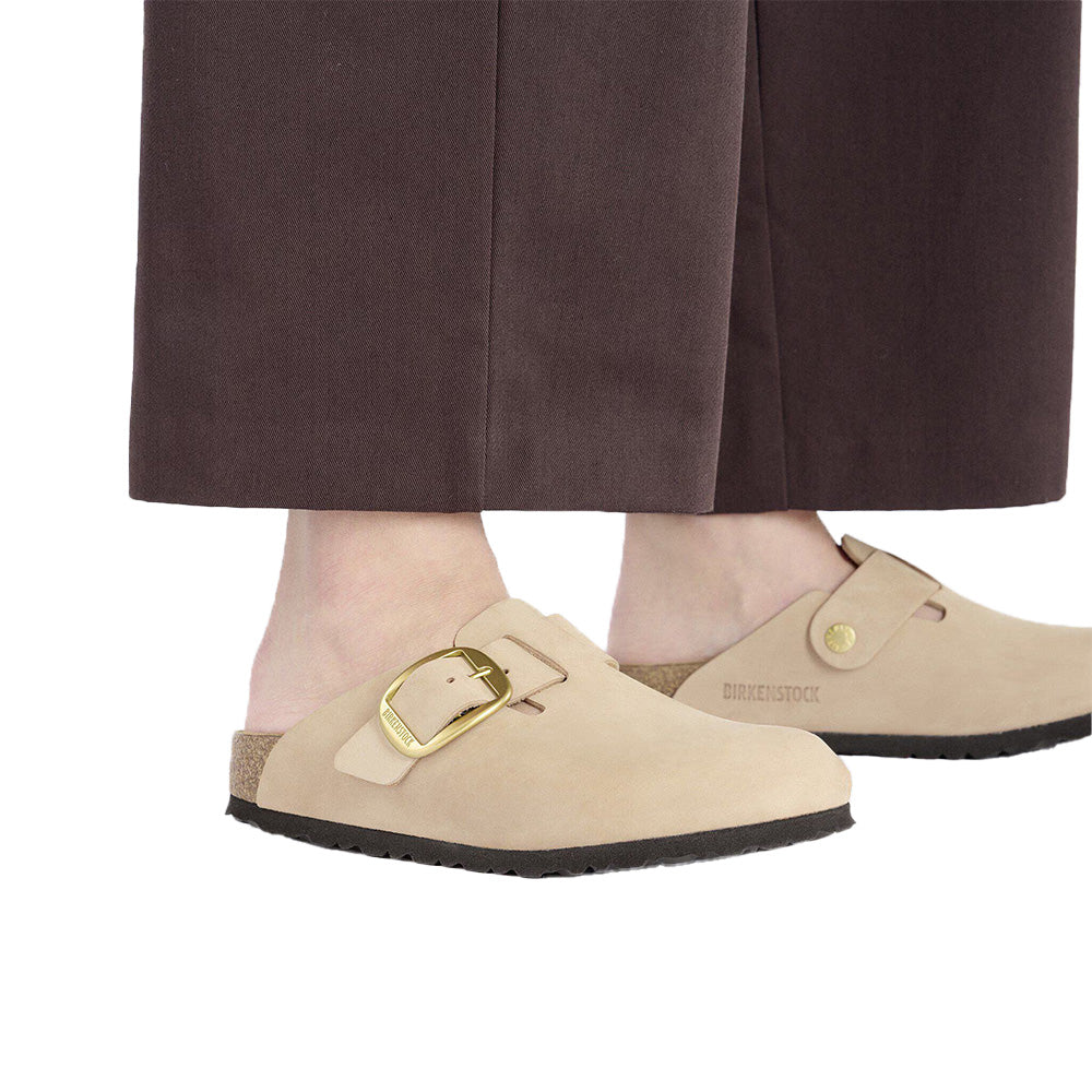 Birkenstock Boston Big Buckle Nubuck Leather