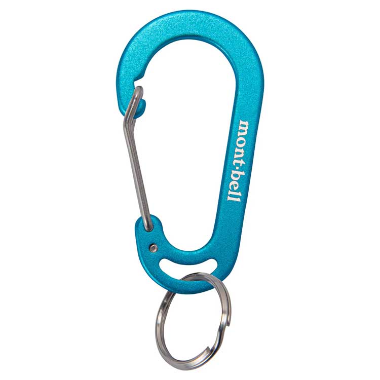 Montbell Aluminium Key Carabiner #1 Cyan Blue